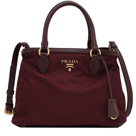 prada tessuto satchel|Prada nylon purses.